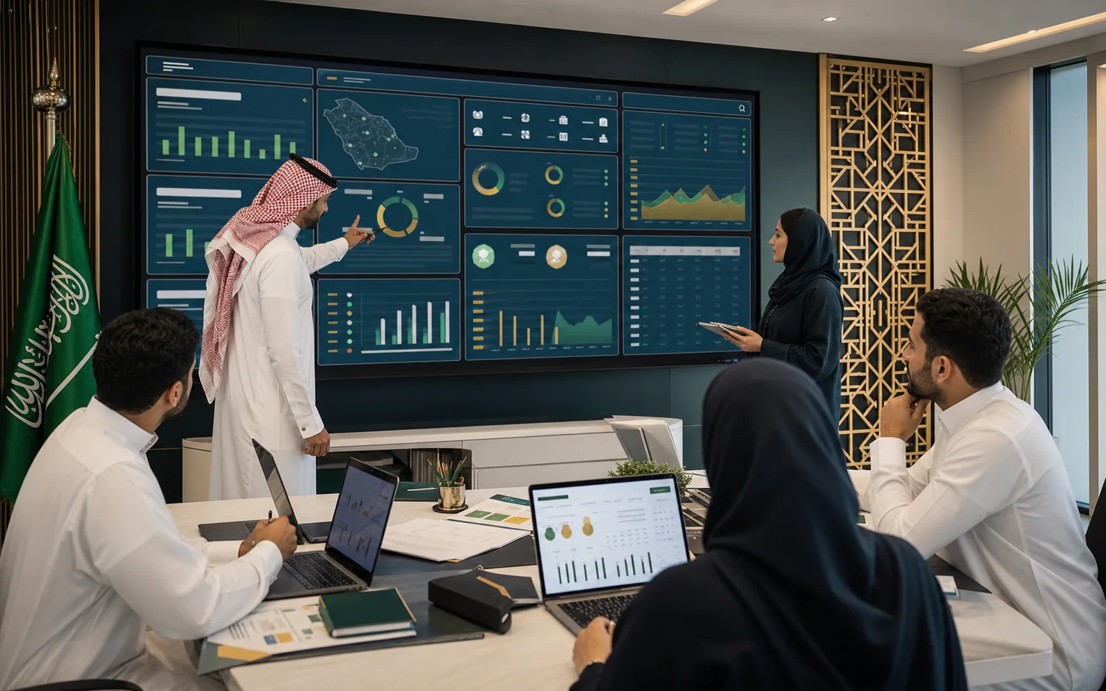فريق جمعية سعودية يستخدم لوحة نظام جود لإدارة المشاريع والمالية والمستفيدين والحوكمة