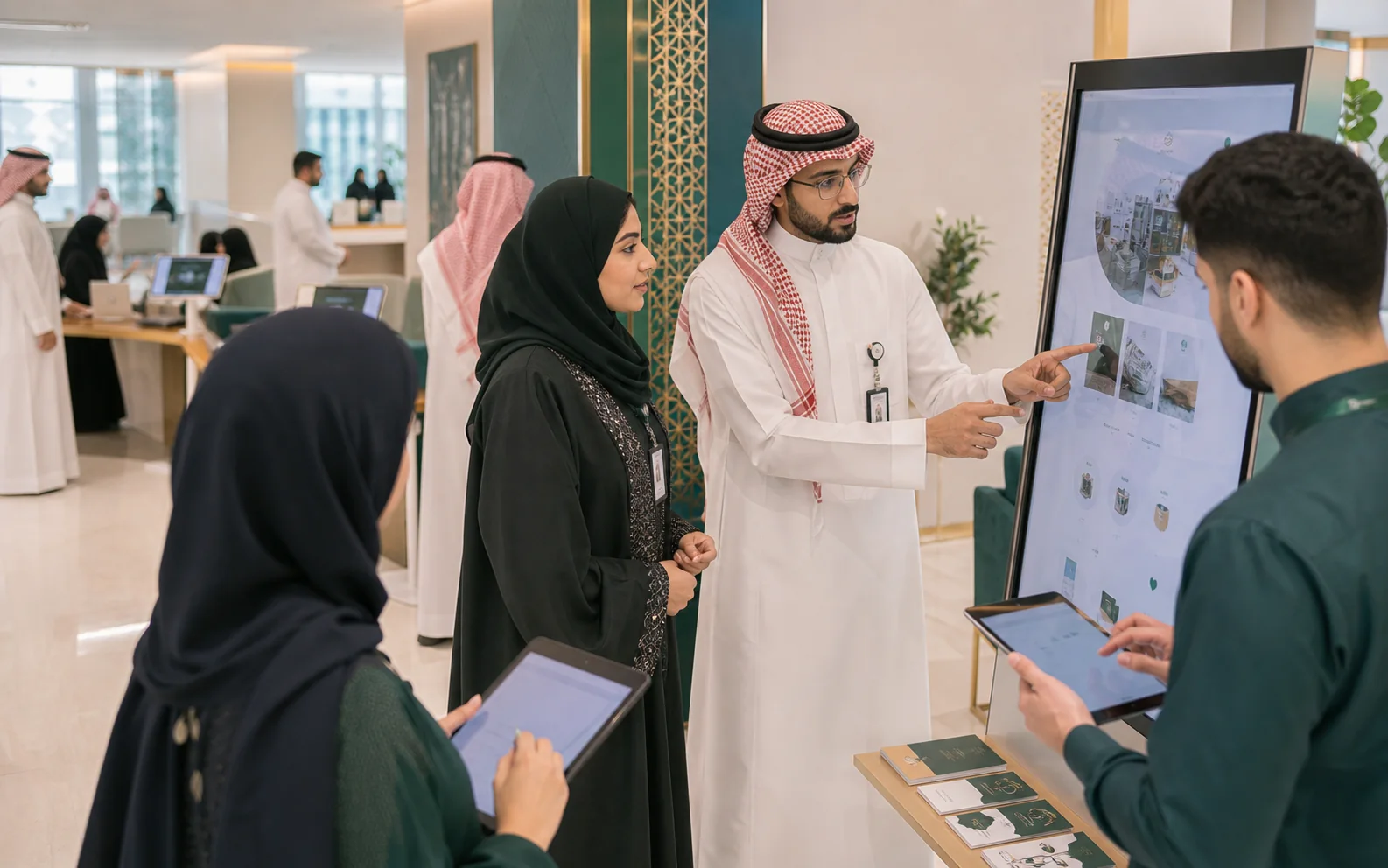 فريق تحول رقمي سعودي يعمل مع قيادات جمعية على خدمات الموقع والمتجر والحماية والتشغيل